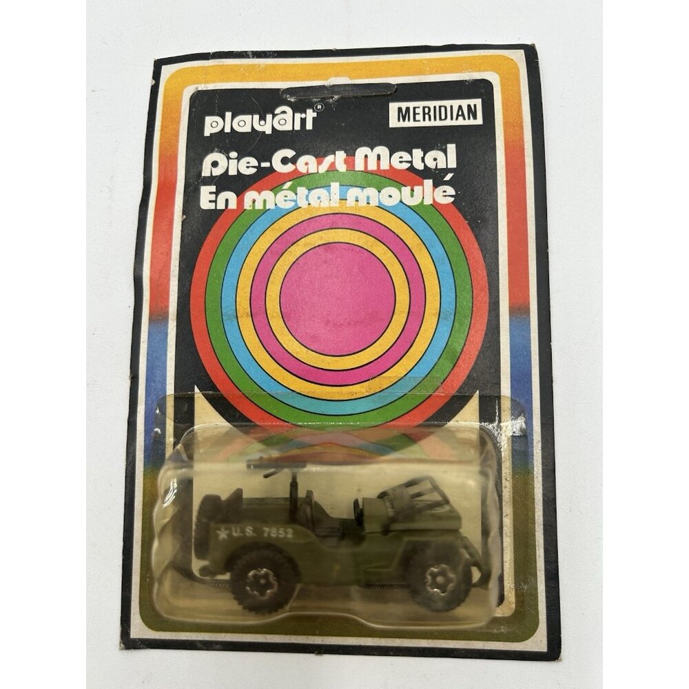 PlayArt Meridian green Military Jeep Us 7852 MOC vintage sealed